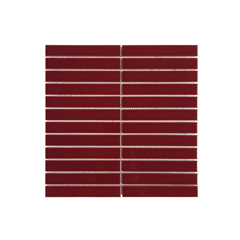 MOZZA TILE MOZZA TILE Plaza Glossy Wine 22x145mm (300x296mm) - 1